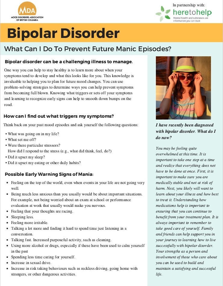 Bipolar Disorder: Prevent Manic Episodes