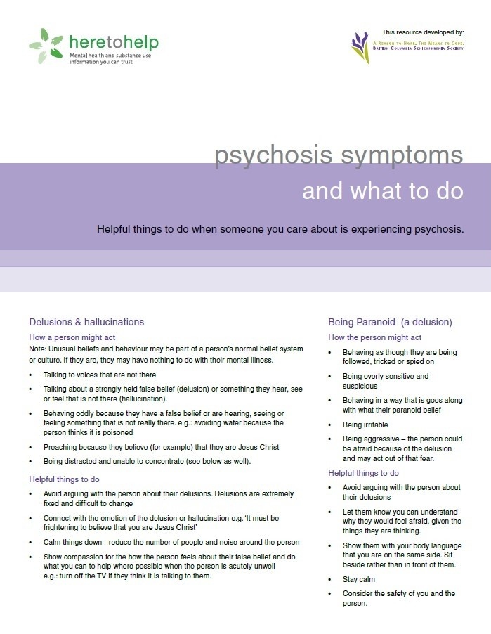 Psychosis Symptoms and What to Do