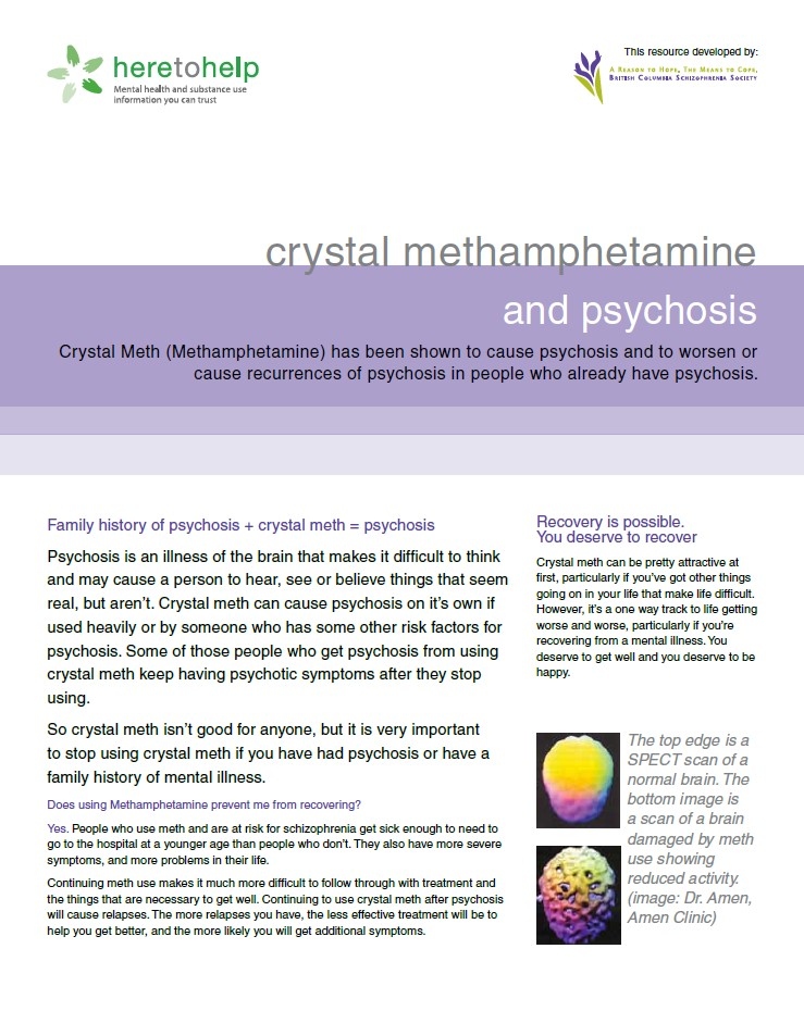 Crystal Methamphetamine and Psychosis