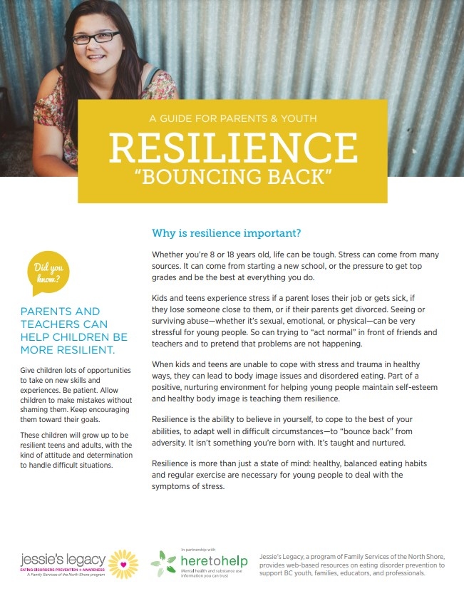 Resilience: a guide for parents and youth