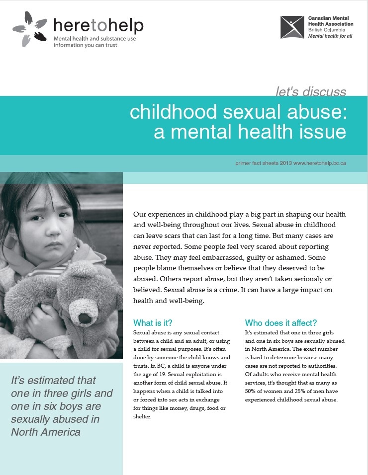 Childhood Sexual Abuse: A Mental Health Issue