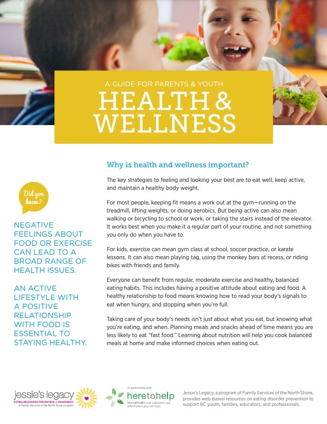 Health and Wellness: A Guide for Parents and Youth