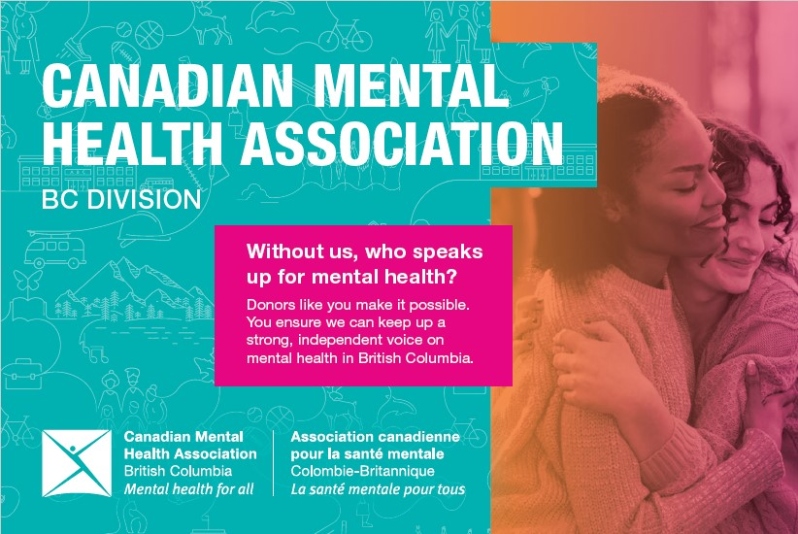 Product Description: Promotional item.Dimensions 4 in x 6 in.</br> CMHA BC: Who we are, what we do